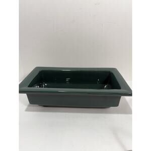 Haeger USA Green‎ Ceramic Glazed Bonsai Tree Planter Bowl 12 1/2" Vintage